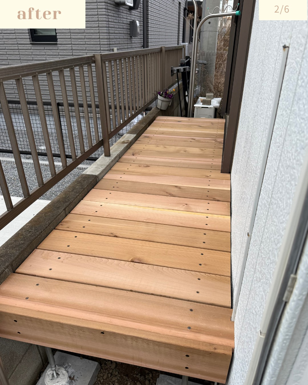 T様邸　縁台取り付け工事